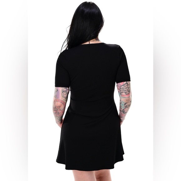 Foxblood - Natalie Ribbed Mini Black - Dress size 4x - Picture 2 of 7